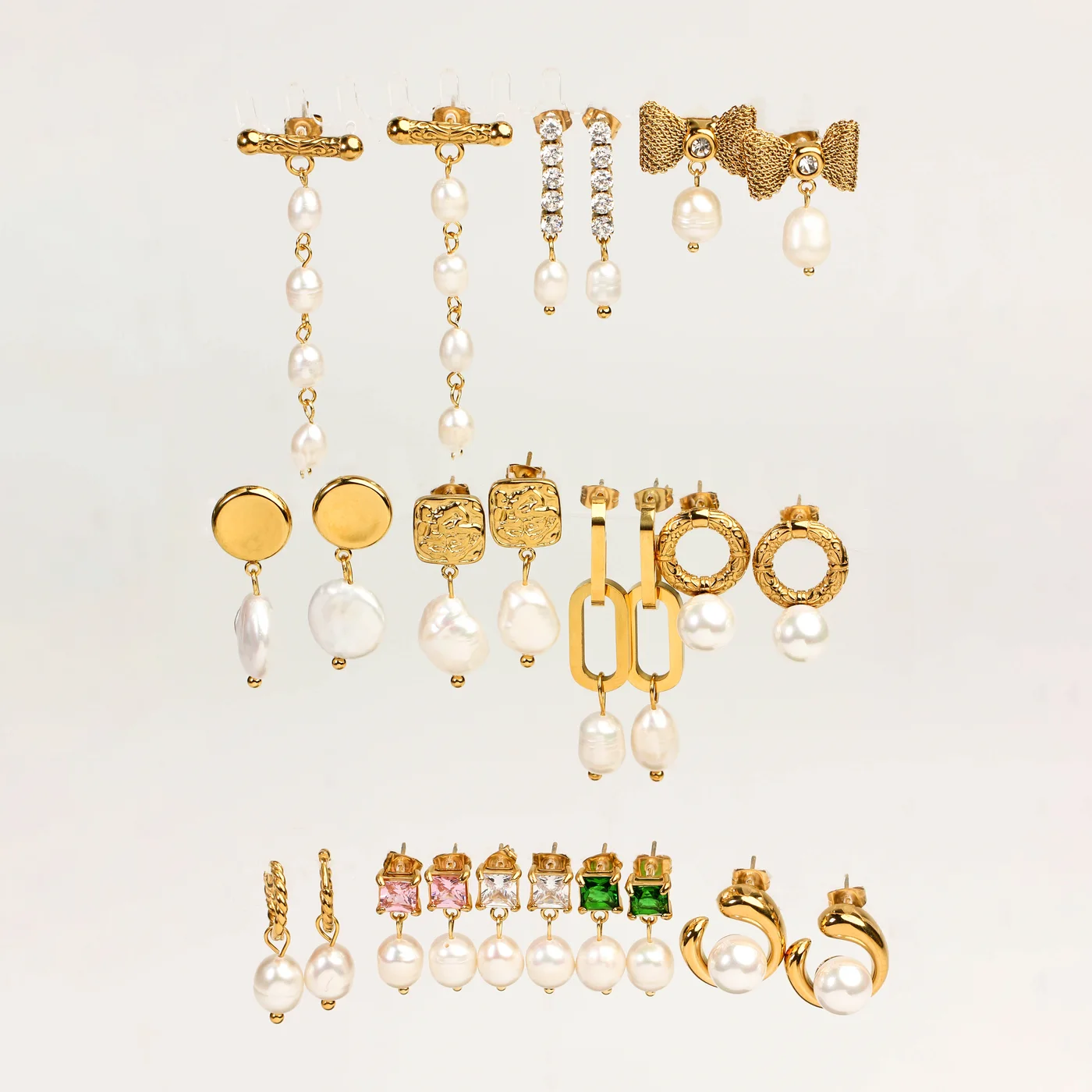 Pearl earring collection