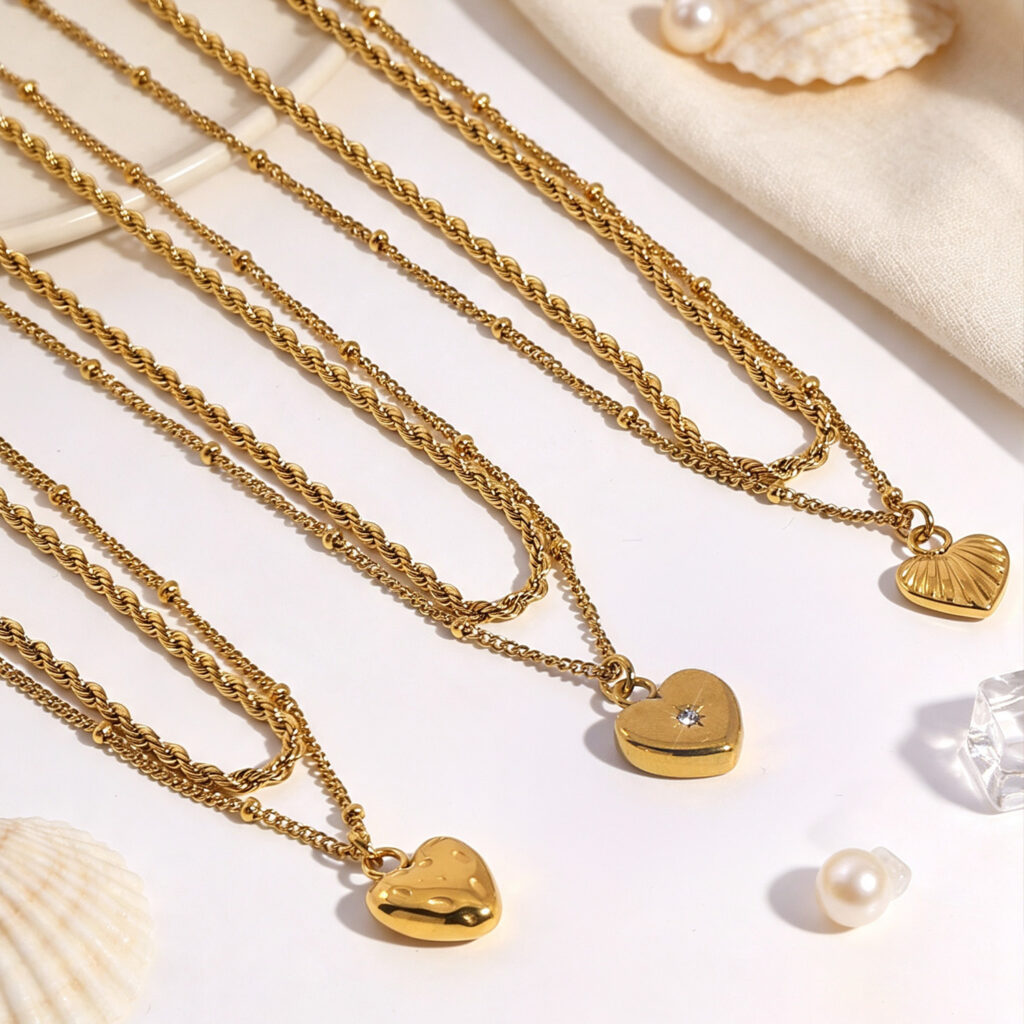 Stainless steel necklace and pendant