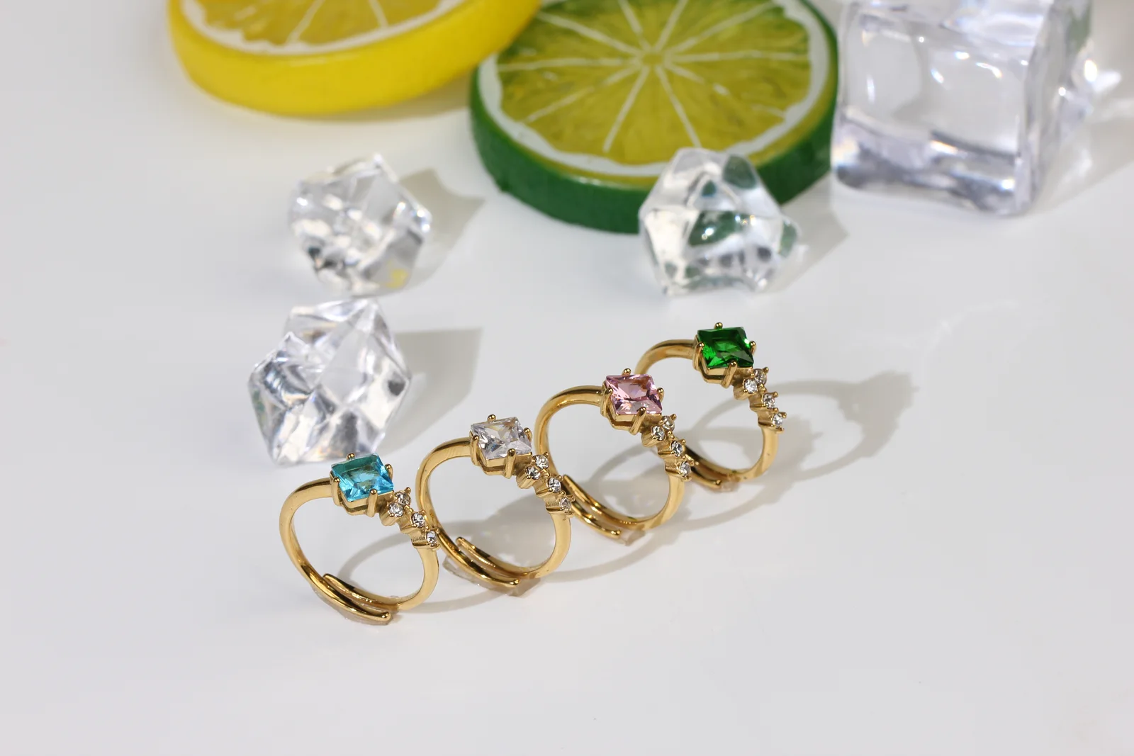 Colorful ring collection