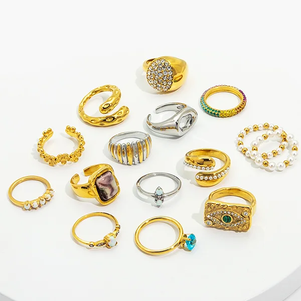 Stainless steel ring collection